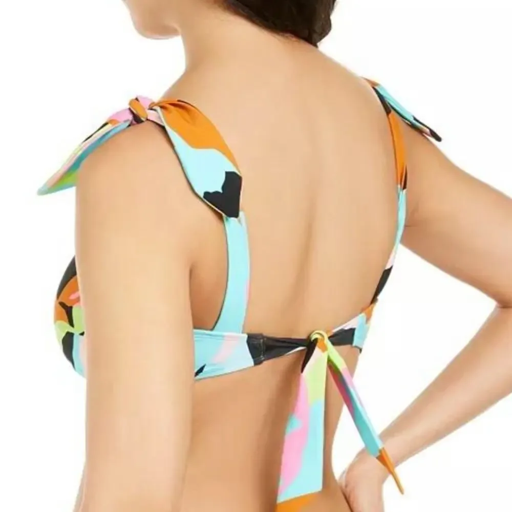 Hula Honey AQUA MARINE Bralette Bikini Swim Top
